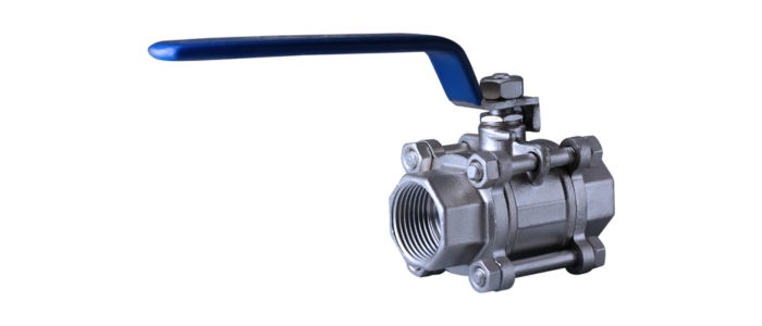 Stainless Steel 3pc Screwed End Ball Valve