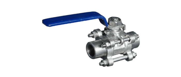 Stainless Steel 3pc Socket/Butt Weld End Ball Valve