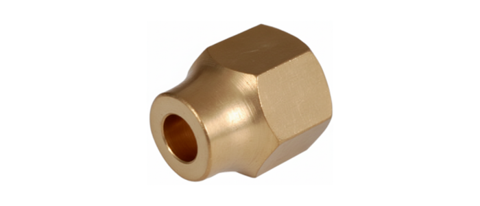 Brass Flare Nut Long Neck