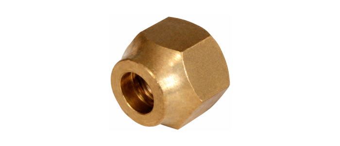Brass Flare Nut Short Neck