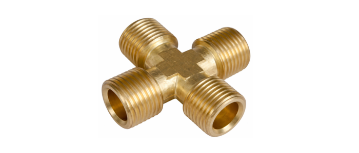 Brass Four Way Male (BSP)