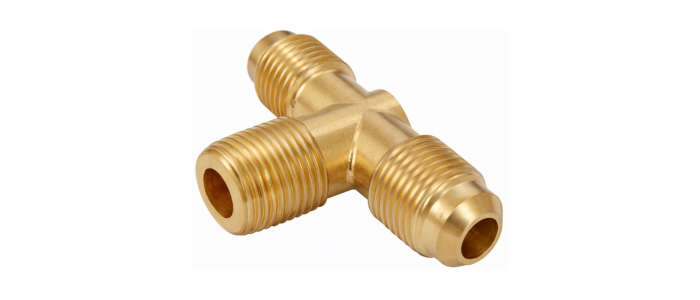 Brass Half Flare “T”