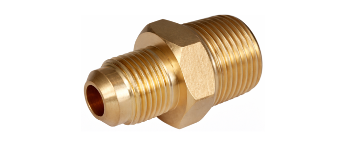 Brass Half Flare Union