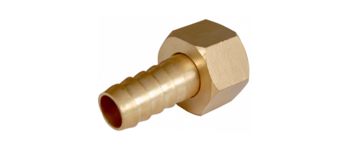 Brass Hose Nut & Nipple Set