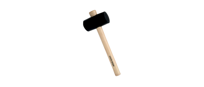 Rubber Mallet Hammer With Slip on Wooden Handle