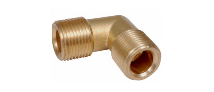 Brass Olive Elbow Male Only (BSP)