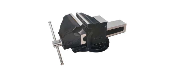 Bench Vice Double Rib (Cast Iron) Heavy Duty Fixed Base