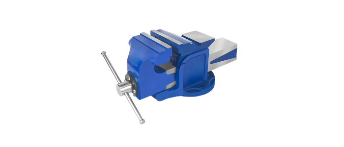 Bench Vice Cross Rib (Cast Iron) Heavy Duty Fixed Base