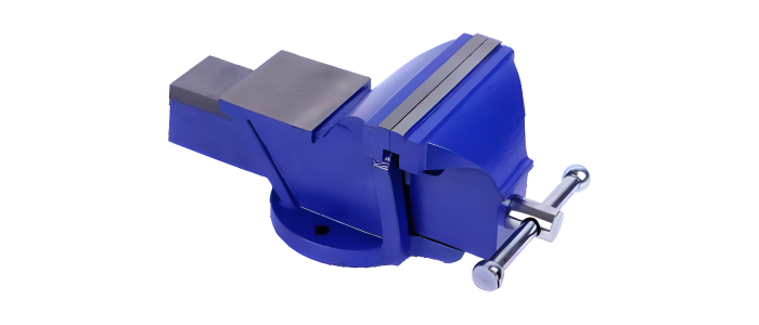 Bench Vice Single Rib (SG Iron Medium Duty) Fixed Base