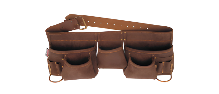 GY–OT1302 Heavy-Duty Suede Leather Tool Belt