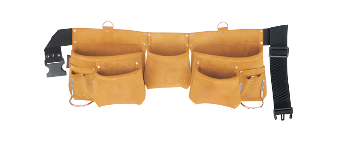 GY–OT1318 Heavy-Duty Suede Leather Tool Belt