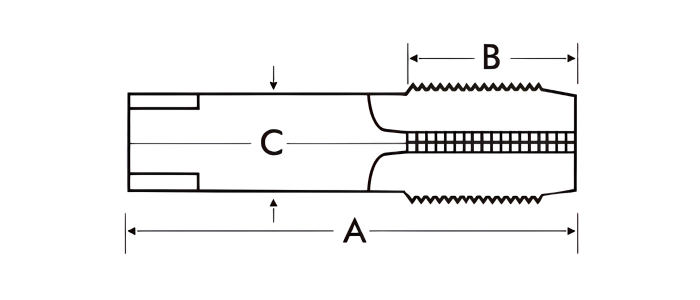 THREADING TAP NPT DIAGRAM